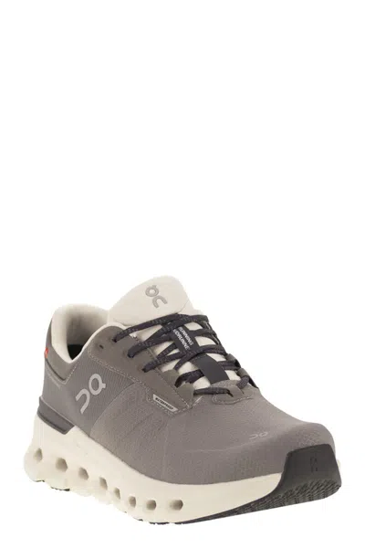 On Mens Eclipse Eclipse Cloudrunner 2 Waterproof Woven Trainers In Gray