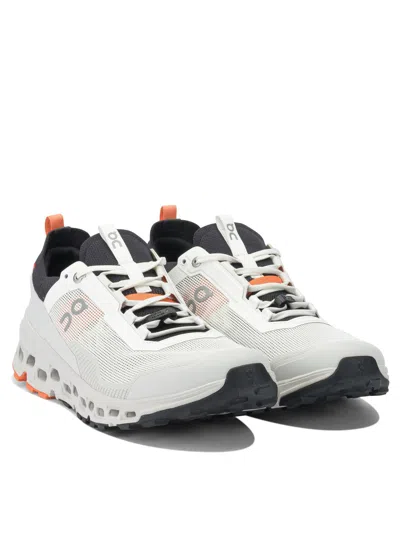 On Running Wolf White Fabric Sneakers In Multi