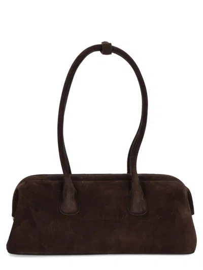 Osoi Brown Cow Leather Shoulder Bag In Brown