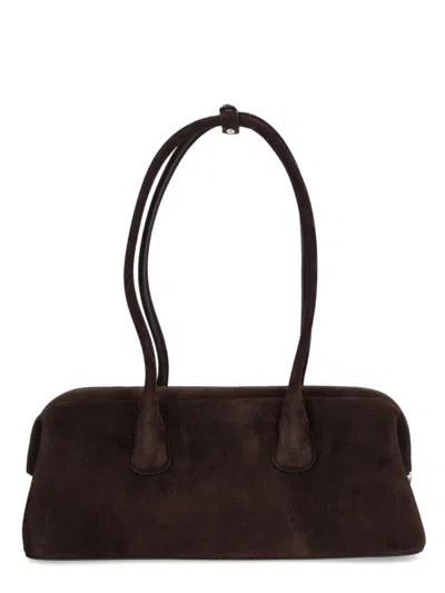 Osoi Brown Cow Leather Shoulder Bag In Brown