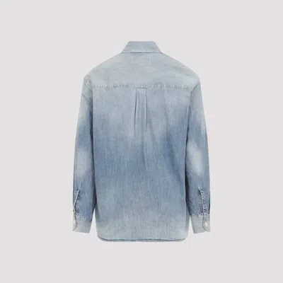 Our Legacy Long Sleeve Shirt With Chest Pocket Design In Blue