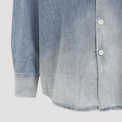 Our Legacy Long Sleeve Shirt With Chest Pocket Design In Blue