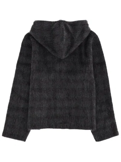 Our Legacy Grey Wool-blend Sweatshirt In Gray