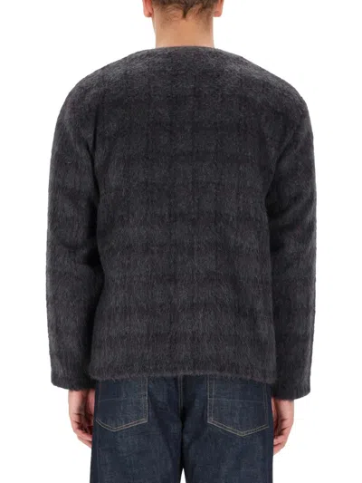 Our Legacy Grey Wool-blend Sweater In Black