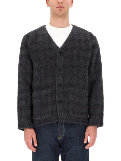 Our Legacy Grey Wool-blend Sweater In Black