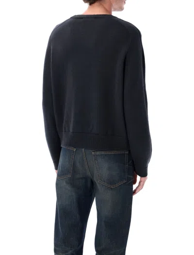 Our Legacy Merino Wool Crewneck Sweater In Black