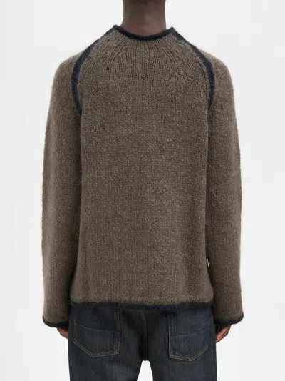 Our Legacy Rider Roundneck Shirt Steel Mohair In Gray