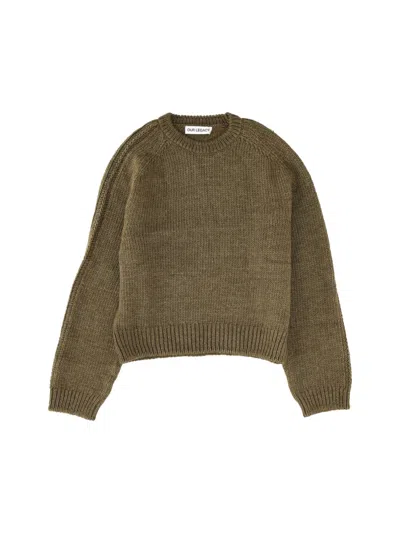 Our Legacy True Roundneck Wool And Silk Sweater In Green