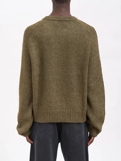 Our Legacy True Roundneck Wool And Silk Sweater In Green