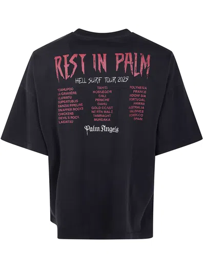 Palm Angels Rest In Palm Loose T-shirt In Black