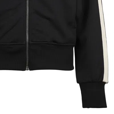 Palm Angels Black Polyester Bomber Jacket In Black