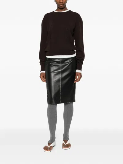 Paloma Wool "clor" Long Sleeves Sweater In Brown