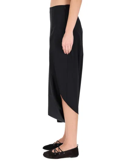 Paloma Wool Black Recycled Polyester Skirt In Black