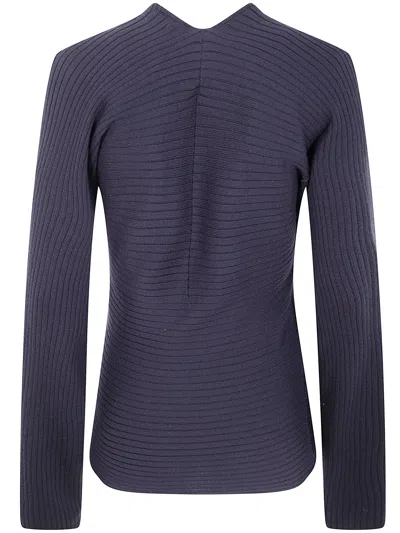 Paloma Wool Grey Merino Wool Sweater In Purple