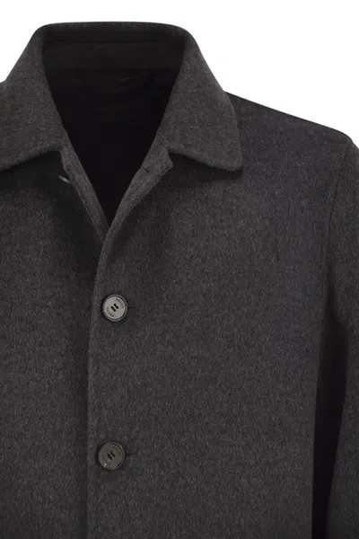 Paltò Alfredo Wool Coat In Gray