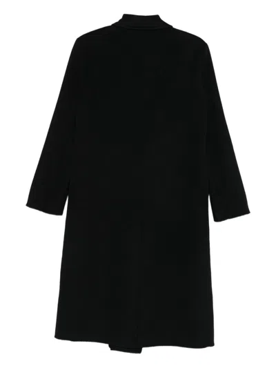 Paltò Daria Double-breasted Wool Coat In Black