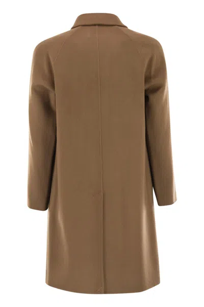 Paltò Maurilio Wool Coat In Brown
