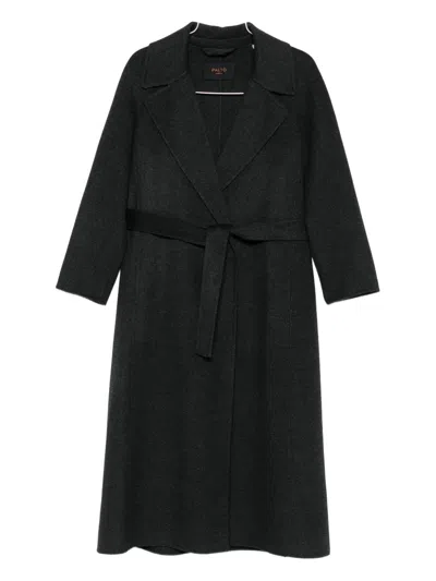 Paltò Paltó Paola Wool Coat In Black