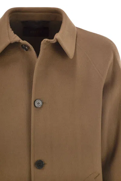 Paltò Maurilio Wool Coat In Brown