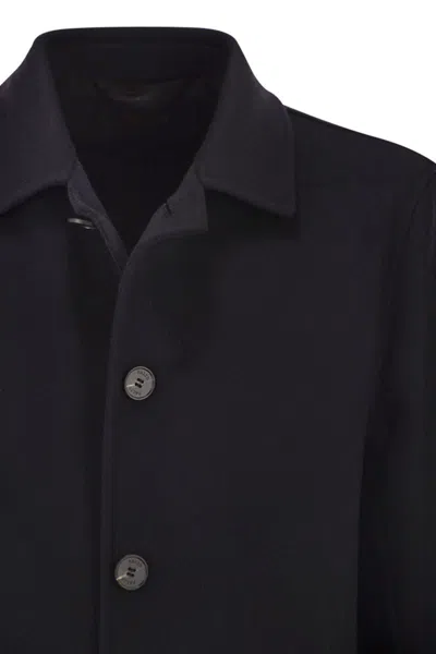 Paltò Alfredo Wool Coat In Blue