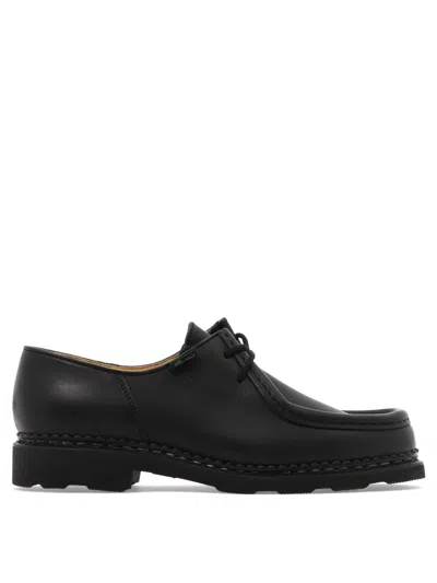 Paraboot Michael Leather Lace-up Derbies In Black