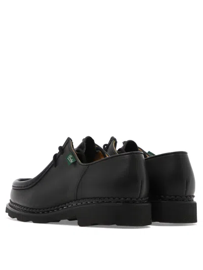 Paraboot Michael Leather Lace-up Derbies In Black