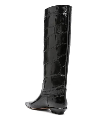 Paris Texas Bettina Croco-print Leather Boots