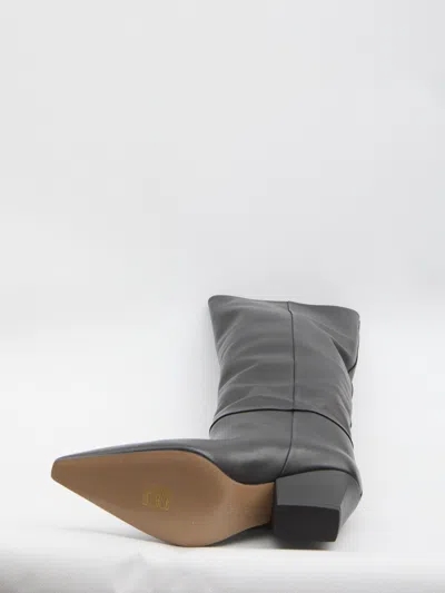 Paris Texas Jane Leather Boots In Black