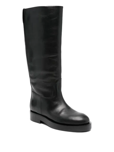 Paris Texas Napa Leather Boots In Black