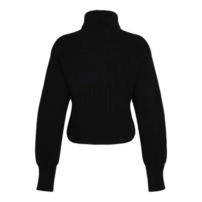 P.a.r.o.s.h Parosh Black Wool Sweater In Black