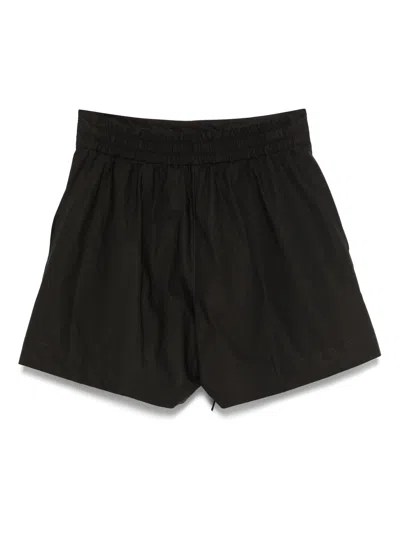 P.a.r.o.s.h Parosh Canyox Black Cotton Shorts In Brown