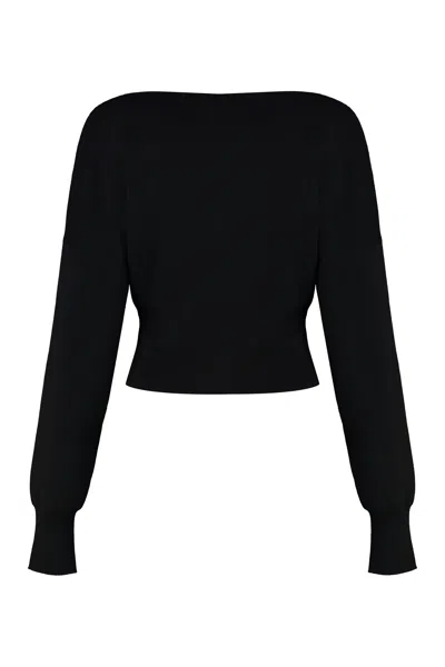 P.a.r.o.s.h Parosh Lime Wool And Cashmere Sweater In Blue