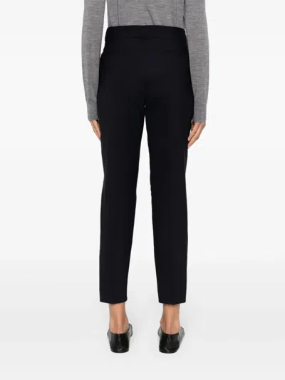 P.a.r.o.s.h Parosh Lille Wool Blue Trousers In Black