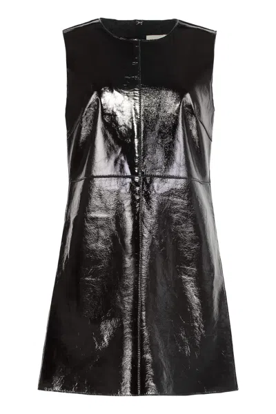 P.a.r.o.s.h Parosh Marilyn Leather Dress In Black