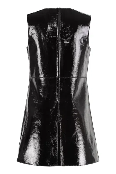 P.a.r.o.s.h Parosh Marilyn Leather Dress In Black