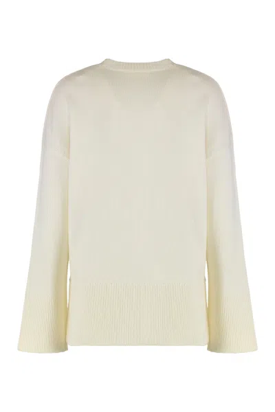 P.a.r.o.s.h Parosh Sweater With A Round Neck In Wool And Cashmere In Neutral