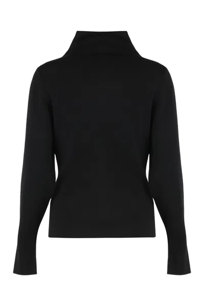 P.a.r.o.s.h Parosh Sweater With Turtleneck In Wool And Cashmere In Black