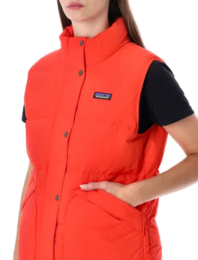 Patagonia Down Vest With High Collar And Pockets
