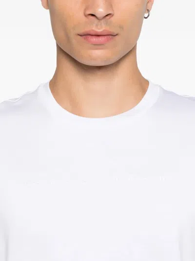 Paul & Shark Crew Neck Short Sleeve Straight Hem In White