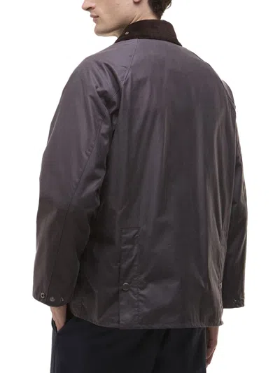 Paul Smith Loves Barbour Waxed Cotton Jacket In Gray