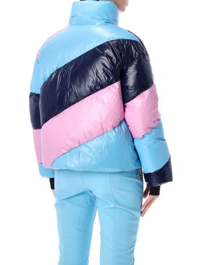 Perfect Moment Super Mojo Multicolor Down Jacket In Blue