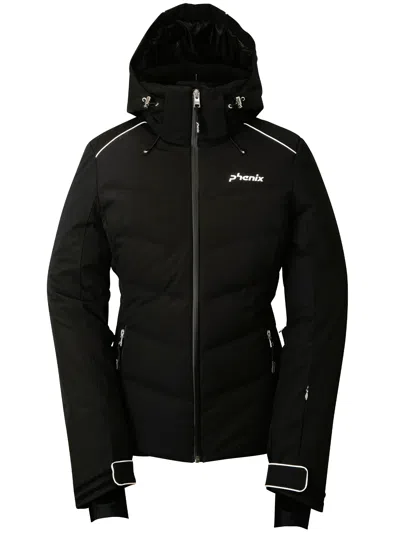 Phenix Seamless Black Polyester Ski Jacket In Black