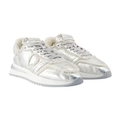 Philippe Model Paris Tropez 2.1 Low Sneakers In Silver