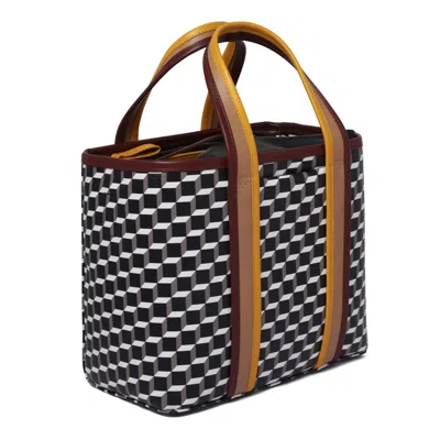 Pierre Hardy Black Canvas Calf Bag In Black