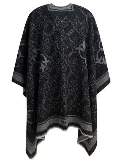 Pinko Black Wool Nylon Blend Jacket