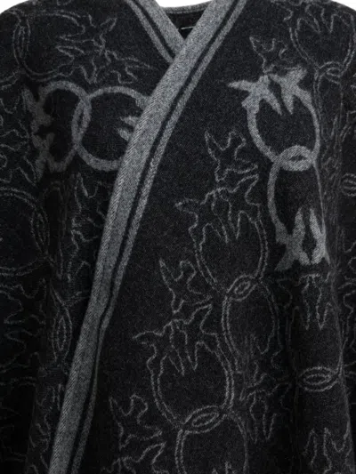 Pinko Black Wool Nylon Blend Jacket