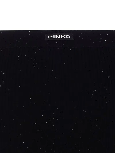 Pinko Black Wool-blend Trousers