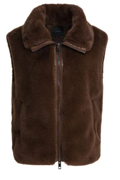 Pinko Brown Polyester Clothing Jackets