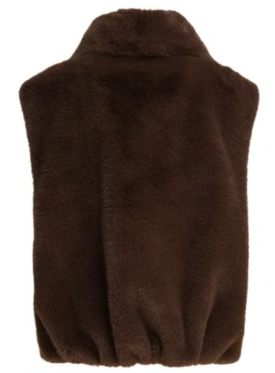 Pinko Brown Polyester Clothing Jackets