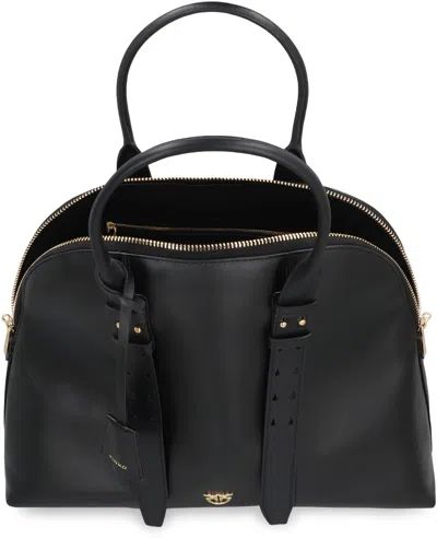 Pinko Bowling Bag Handheld Escape Bag Maxi In Leather In Black